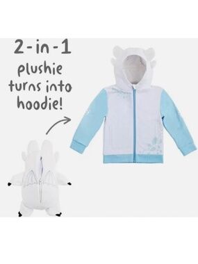 Cubcoats How To Train Your Dragon 2in1 Hoodie Glow in The Dark Plush Sz 4-5  NWT